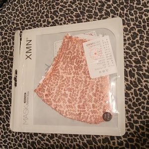 XMN Mask adult Sequin Pink/Rose Gold